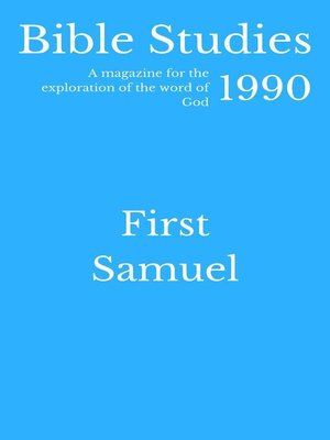 cover image of Bible Studies 1990--First Samuel